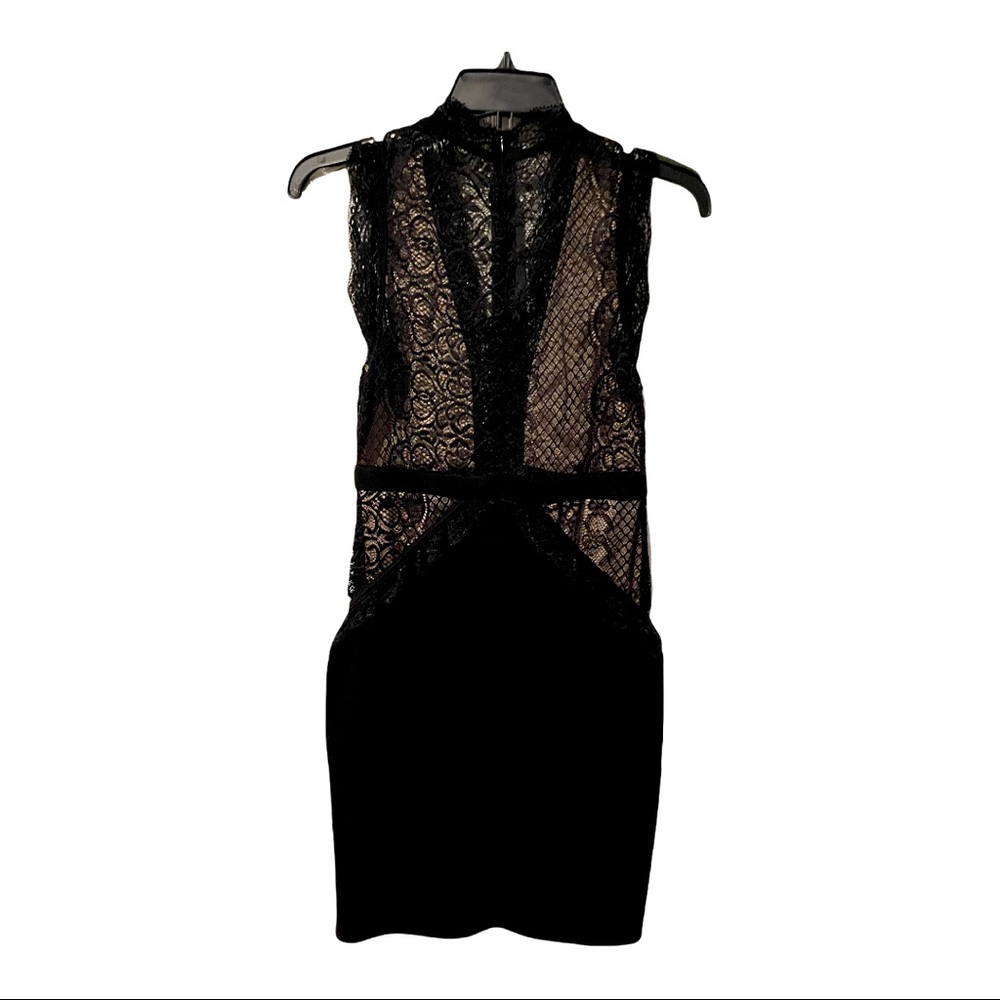Black & Tan mini dress